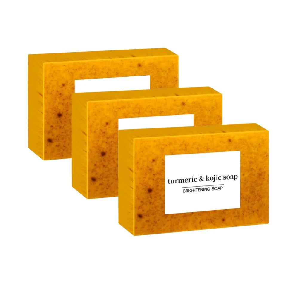 Handmade Herbal Soap 100g | Turmeric & Lemon Kojic Acid Soap | Skin Brightening Shower & Facial Body Care