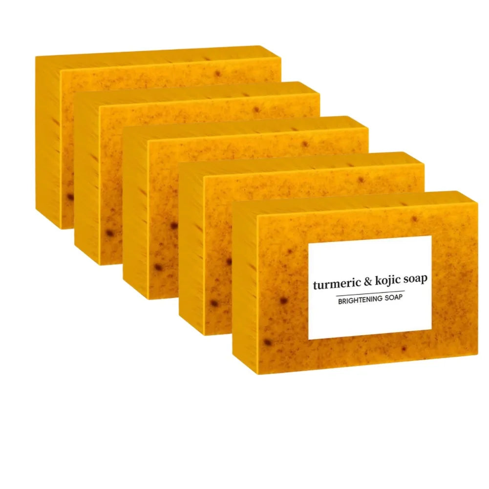 Handmade Herbal Soap 100g | Turmeric & Lemon Kojic Acid Soap | Skin Brightening Shower & Facial Body Care
