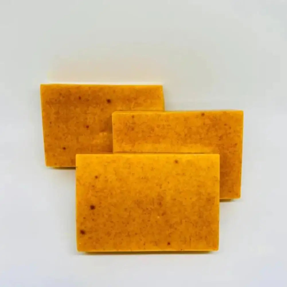 Handmade Herbal Soap 100g | Turmeric & Lemon Kojic Acid Soap | Skin Brightening Shower & Facial Body Care