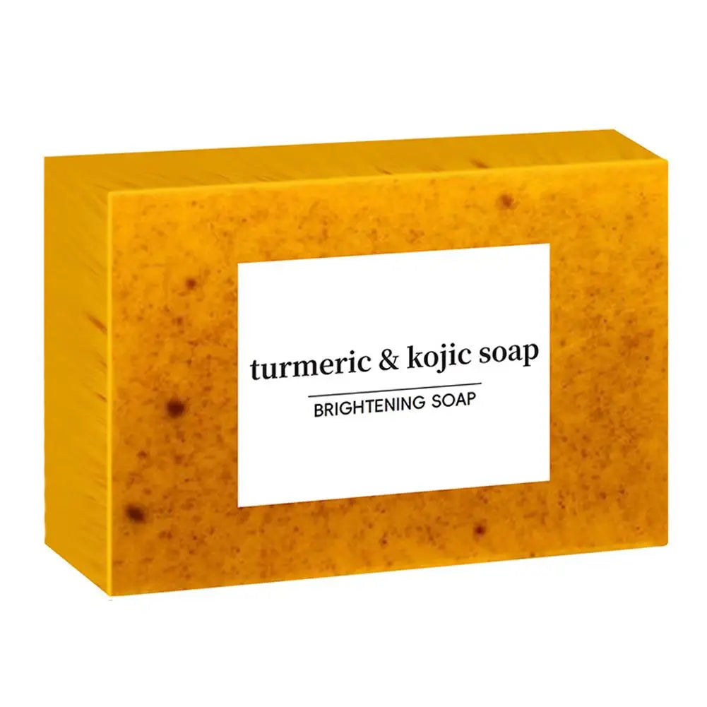 Handmade Herbal Soap 100g | Turmeric & Lemon Kojic Acid Soap | Skin Brightening Shower & Facial Body Care