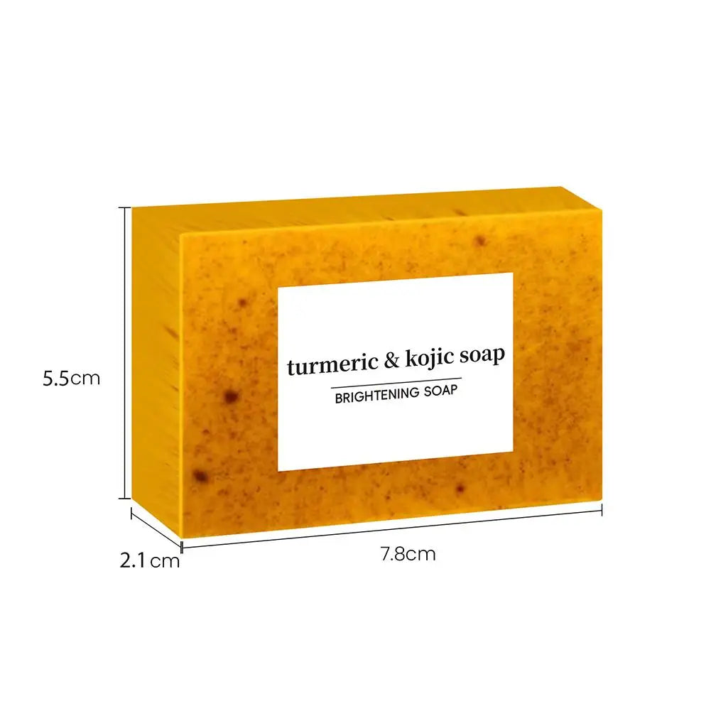 Handmade Herbal Soap 100g | Turmeric & Lemon Kojic Acid Soap | Skin Brightening Shower & Facial Body Care